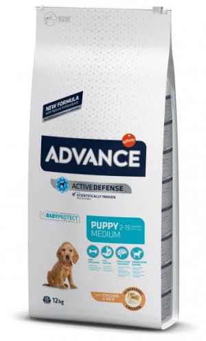 ADVANCE DOG MEDIUM PUPPY  sausā barība suņiem  3 kg