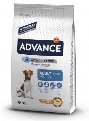 ADVANCE DOG MINI ADULT  sausā barība suņiem  0.8 kg