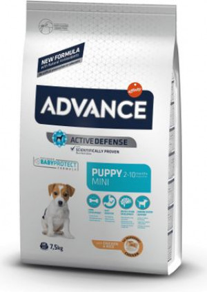 ADVANCE DOG MINI PUPPY sausā barība suņiem  7.5 kg