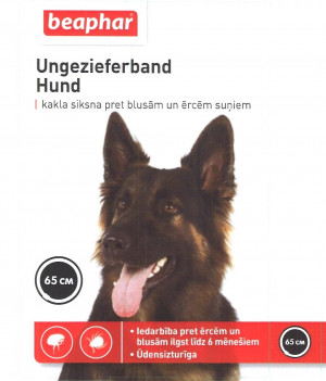 Beaphar Ungezieferband For Dogs 65cm pretblusu, pretērču kaklasiksna suņiem