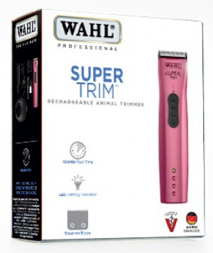Cērpjamā mašīnīte WAHL Animal SuperTrim Black / Pink