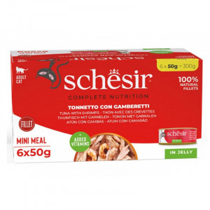 Schesir Tuna with Shrimps 6gb x 50g