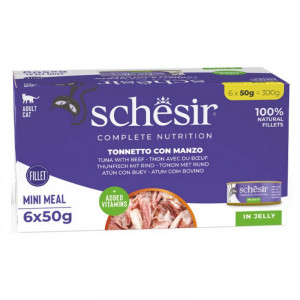 Schesir Tuna with Beef 6 x 50g