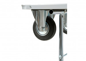 Trolley Table S izmērs 80x50x87cm Show Table Galds ar ritenīšiem