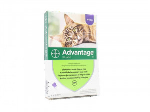 ADVANTAGE 80mg 10% ŠĶĪD 0.8ml KAĶIEM VIRS 4kg N4